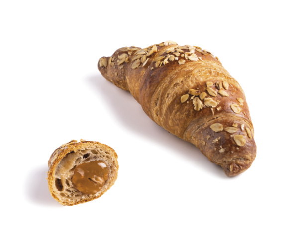 Spelt fig and walnut vegan croissant