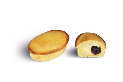 Black cherry and custard pasticciotto
